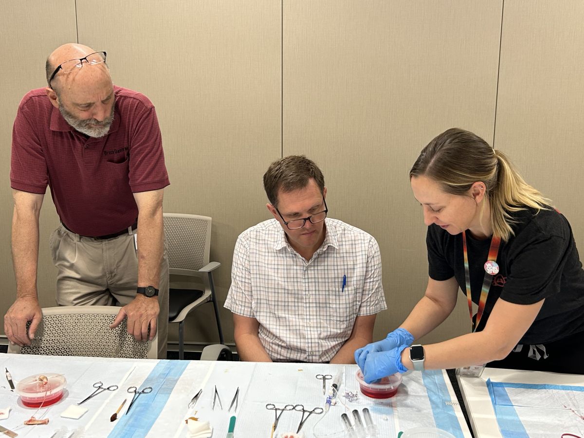 photo of ER physician at teleNICU training